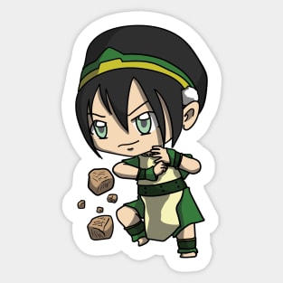 Avatar The Last Airbender Chibi Toph sticker Sticker